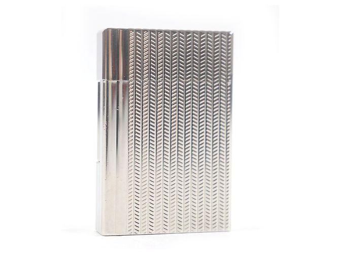 Autre Marque Dupont Gatsby Herringbone Pattern Silver Lighter Silvery - view 2