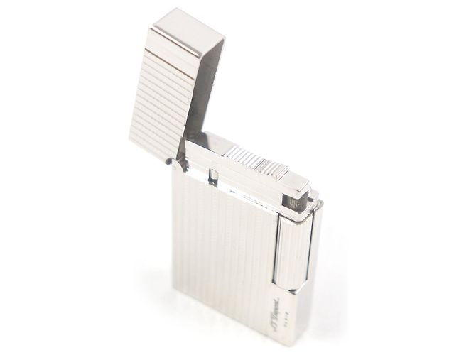 Autre Marque Dupont Gatsby Herringbone Pattern Silver Lighter Silvery - view 3