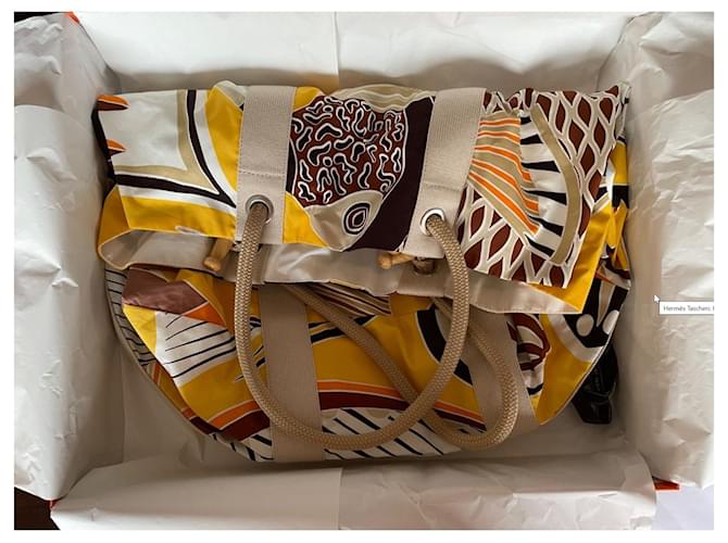 Hermès Traffic Jam Strandtasche Gelb - Ansicht 6