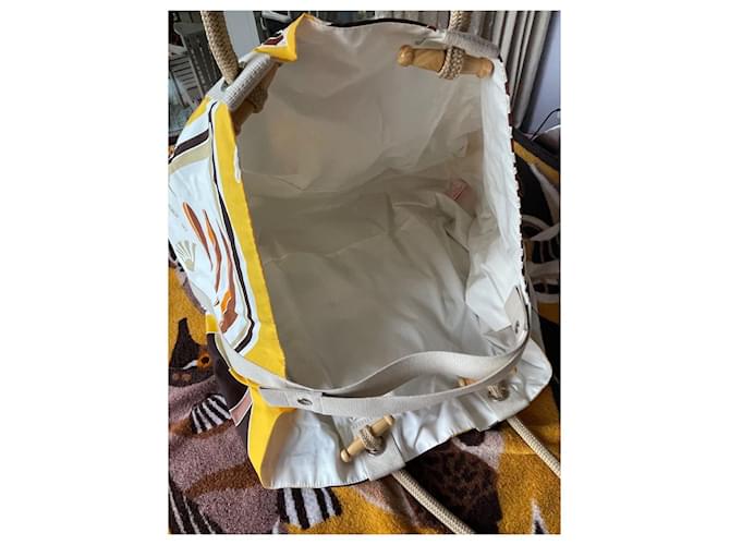 Hermès Traffic Jam Strandtasche Gelb - Ansicht 7