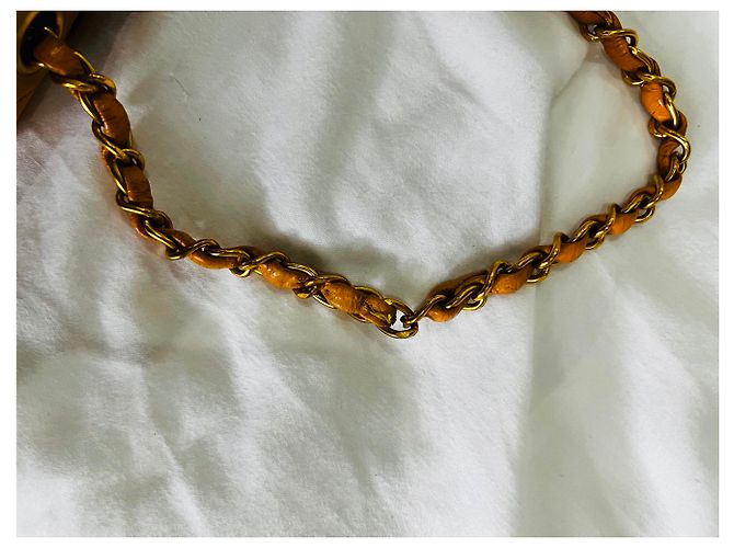 Timeless CHANEL Borsa Classica Doppia Media - Giallo Canarino Vivace - vista 18