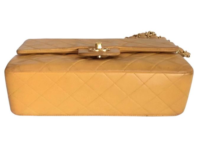 Timeless CHANEL Borsa Classica Doppia Media - Giallo Canarino Vivace - vista 5