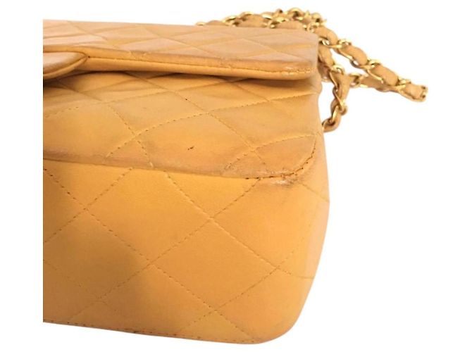 Timeless CHANEL Borsa Classica Doppia Media - Giallo Canarino Vivace - vista 9