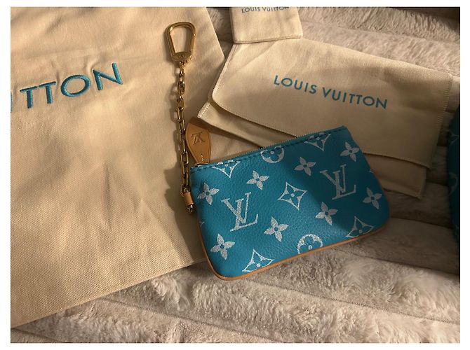 Louis Vuitton Borsa a Tracolla Speedy P9 25 Blu - vista 6