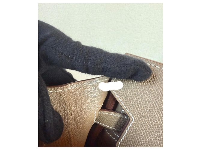 Borsa a mano Hermès Birkin 30 Epsom Etoup in pelle Marrone scuro - vista 10