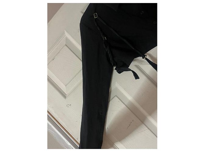 Jacquemus Maxikleid aus schwarzem Leinen - Ansicht 4