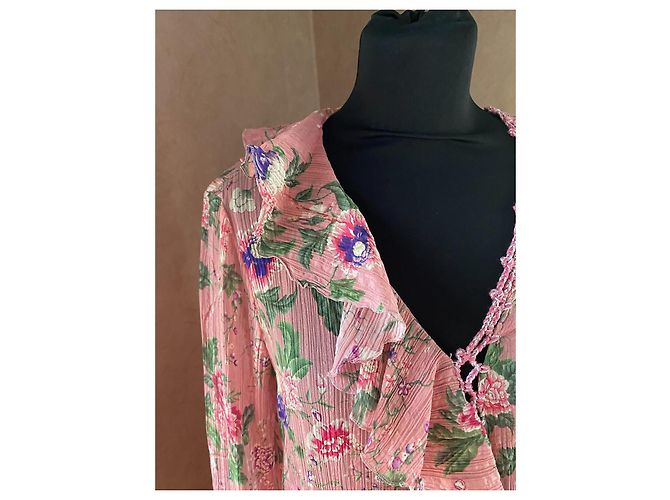Autre Marque ANJUNA Kleid mit Blumenmuster in Rosa Pink - Ansicht 5