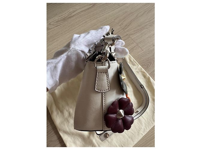 Borsa a mano Fendi By The Way in pelle bianca Bianco - vista 5