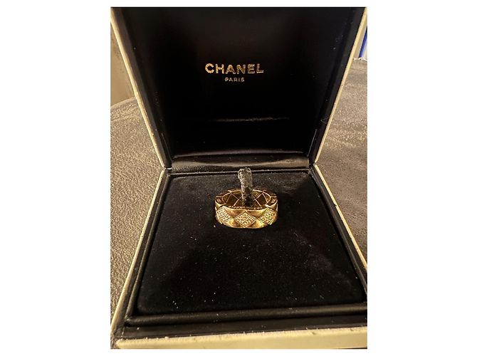 Cambon Anello Chanel Trapuntato D'oro - vista 2