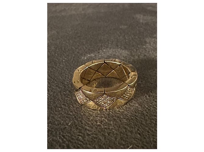 Cambon Anello Chanel Trapuntato D'oro - vista 3