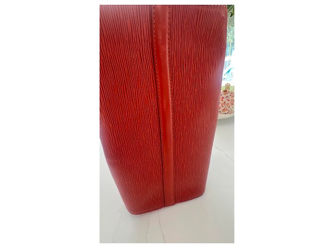 Louis Vuitton Speedy 30 in pelle Epi Marrone - vista 13