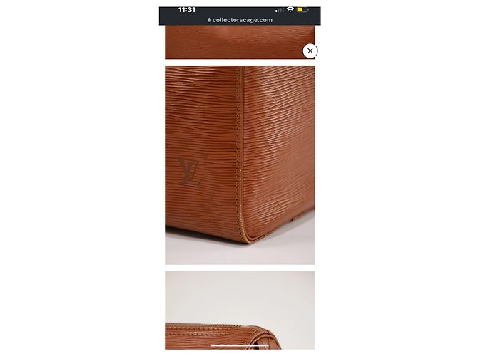 Louis Vuitton Speedy 30 in pelle Epi Marrone - vista 2