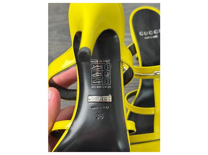 Marmont Gucci gelbe Gladiatorensandalen - Ansicht 5