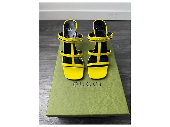 Marmont Gucci gelbe Gladiatorensandalen - Ansicht 7