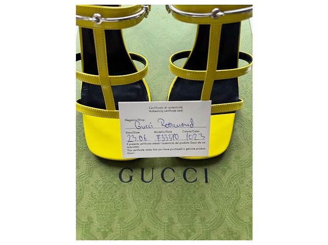 Marmont Gucci gelbe Gladiatorensandalen - Ansicht 8