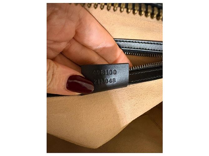 Borsa a mano Gucci Marmont in pelle nera Nero - vista 10