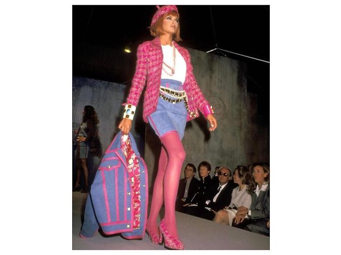 Chanel Kollektion Jacke Pink Blau - Ansicht 10