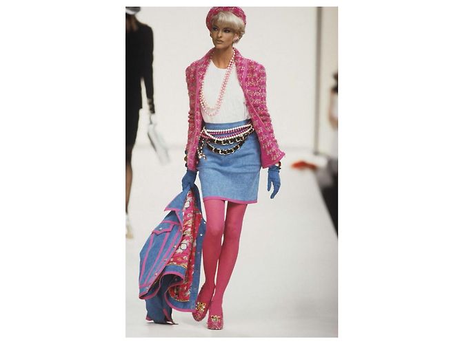 Chanel Kollektion Jacke Pink Blau - Ansicht 11