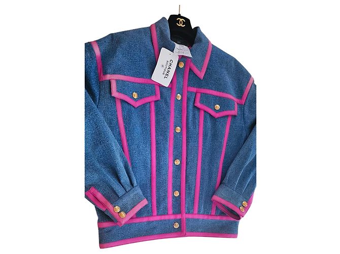Chanel Kollektion Jacke Pink Blau - Ansicht 8