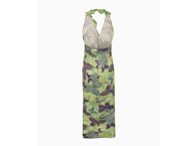 Emanuel Ungaro Ungaro Abendkleid, Modell Flora Print SS2008 Grün - Ansicht 3