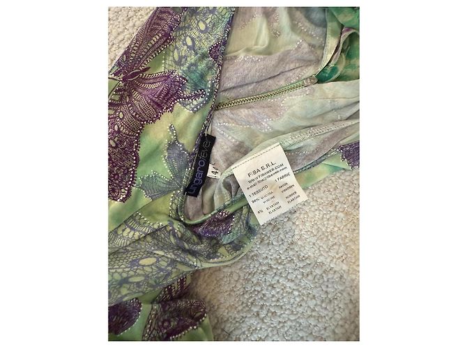 Emanuel Ungaro Ungaro Abendkleid, Modell Flora Print SS2008 Grün - Ansicht 5
