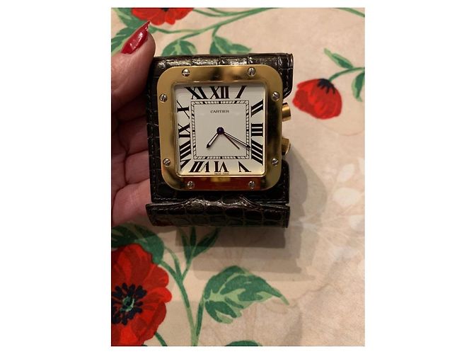 Cartier Reisewecker aus Stahl - Ansicht 10