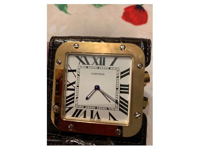 Cartier Reisewecker aus Stahl - Ansicht 7