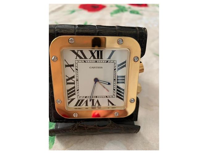 Cartier Reisewecker aus Stahl - Ansicht 9