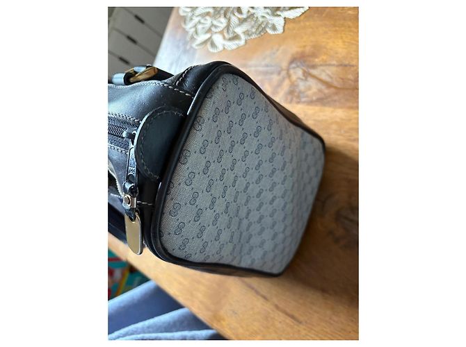 Ophidia Borsa Gucci in pelle blu navy - vista 11