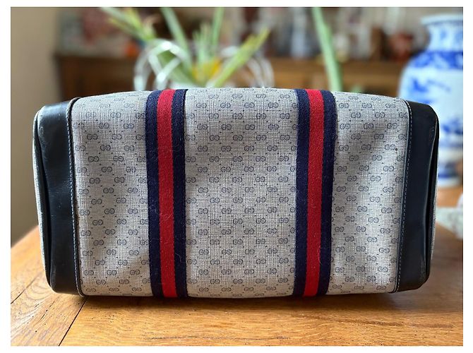 Ophidia Borsa Gucci in pelle blu navy - vista 12