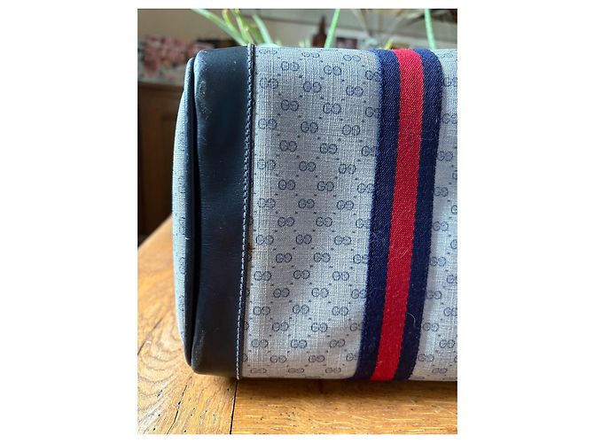 Ophidia Borsa Gucci in pelle blu navy - vista 13
