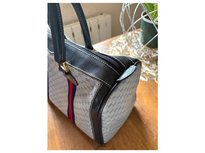 Ophidia Borsa Gucci in pelle blu navy - vista 5