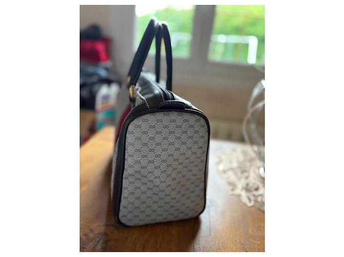 Ophidia Borsa Gucci in pelle blu navy - vista 6