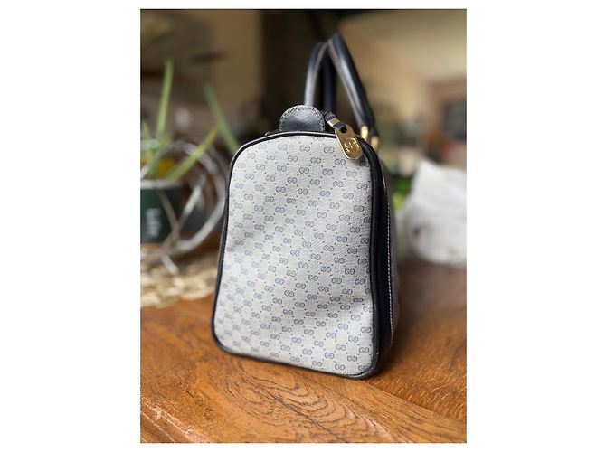 Ophidia Borsa Gucci in pelle blu navy - vista 7