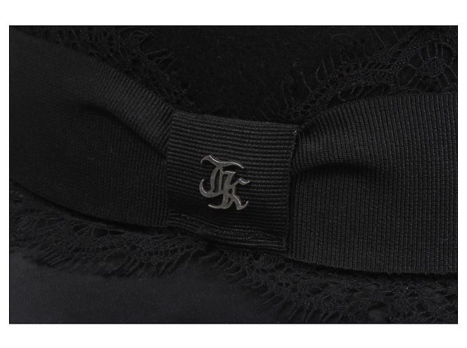 Cappello nero in lana e pelle The Kooples - vista 10