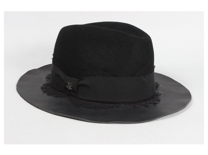 Cappello nero in lana e pelle The Kooples - vista 2