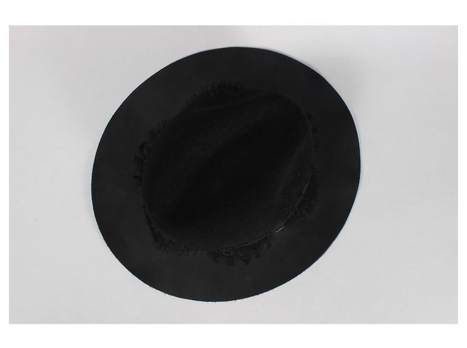 Cappello nero in lana e pelle The Kooples - vista 7