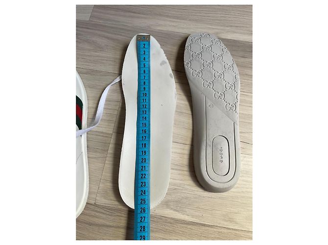 Sneaker Gucci Ace in pelle bianca Bianco - vista 11