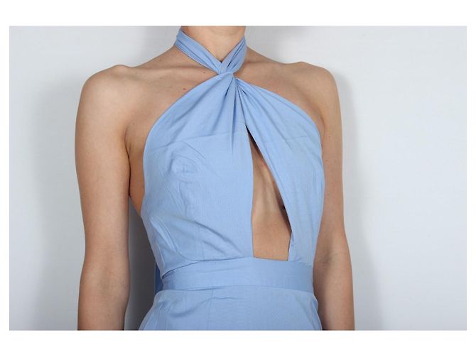 Abito in cotone blu Dsquared2 - vista 2