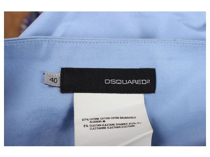 Abito in cotone blu Dsquared2 - vista 5