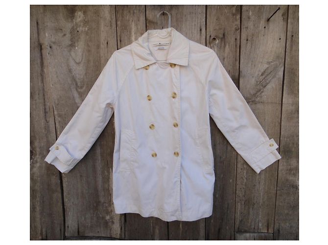 Tommy Hilfiger Jacke Weiß Baumwolle - Ansicht 3