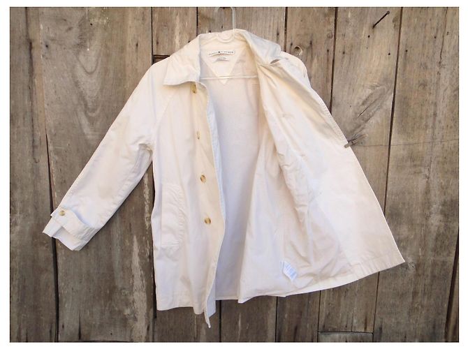 Tommy Hilfiger Jacke Weiß Baumwolle - Ansicht 6