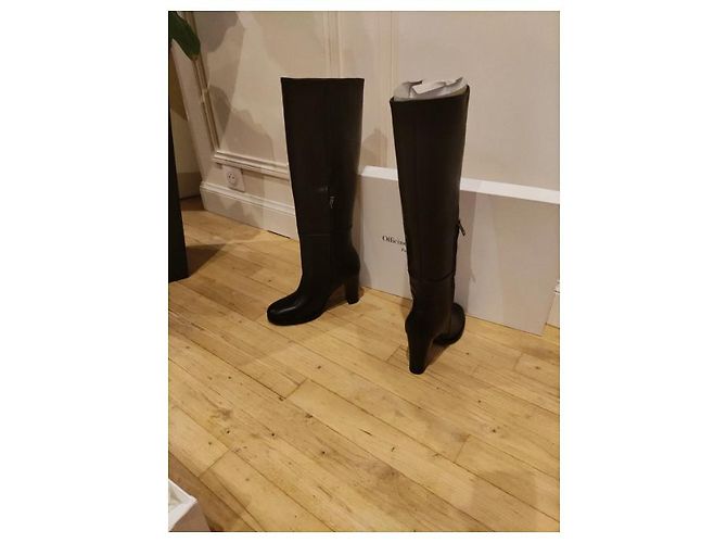 Autre Marque Botas OFFICINE GENERALE Jeanne Negras Negro - vista 2