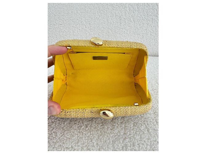 Autre Marque Clutch ricamato Serpui Multicolore Beige - vista 8