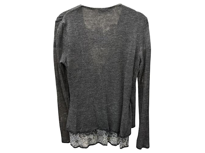 Ermanno Scervino Pullover Grau aus Viskose - Ansicht 2