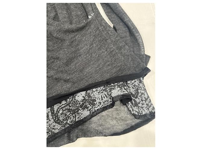 Ermanno Scervino Pullover Grau aus Viskose - Ansicht 4