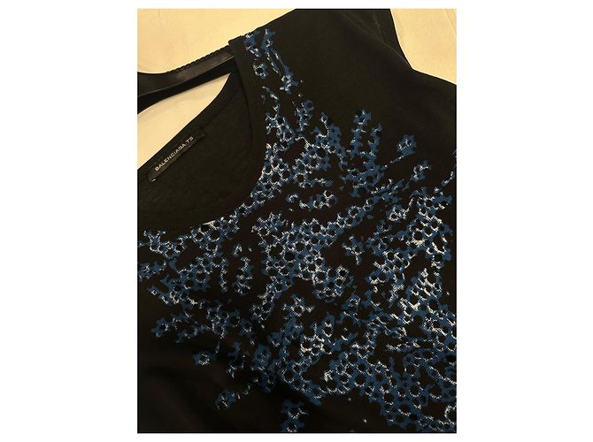 Balenciaga Kleid Schwarz Polyester Größe 40 - Ansicht 4