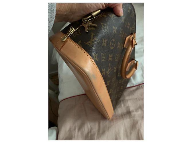 Bolso Louis Vuitton Alma Monograma Cuero Marrón Oscuro - vista 5