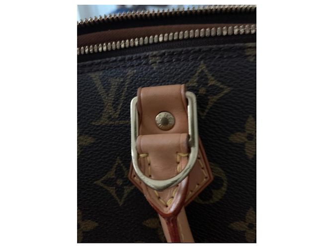 Bolso Louis Vuitton Alma Monograma Cuero Marrón Oscuro - vista 9