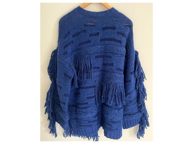 Stella Mc Cartney Pulôver oversized Stella McCartney azul de lã de alpaca - vista 3